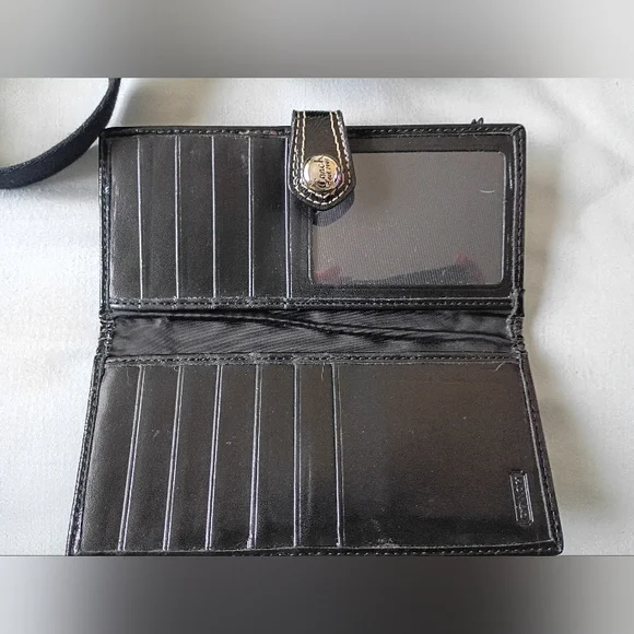 Coach Black and Tan Signature Crossbody Bag W Matching Wallet - Picture 7 of 7